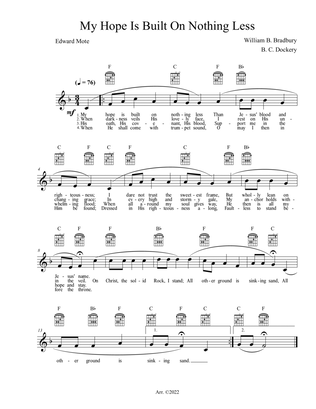 My Hope Is Built On Nothing Less (Lead Sheet)
