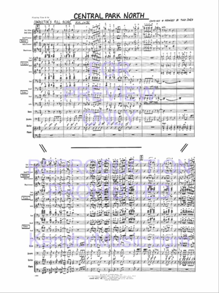 Central Park North Jazz Ensemble scores gallery preview page 2