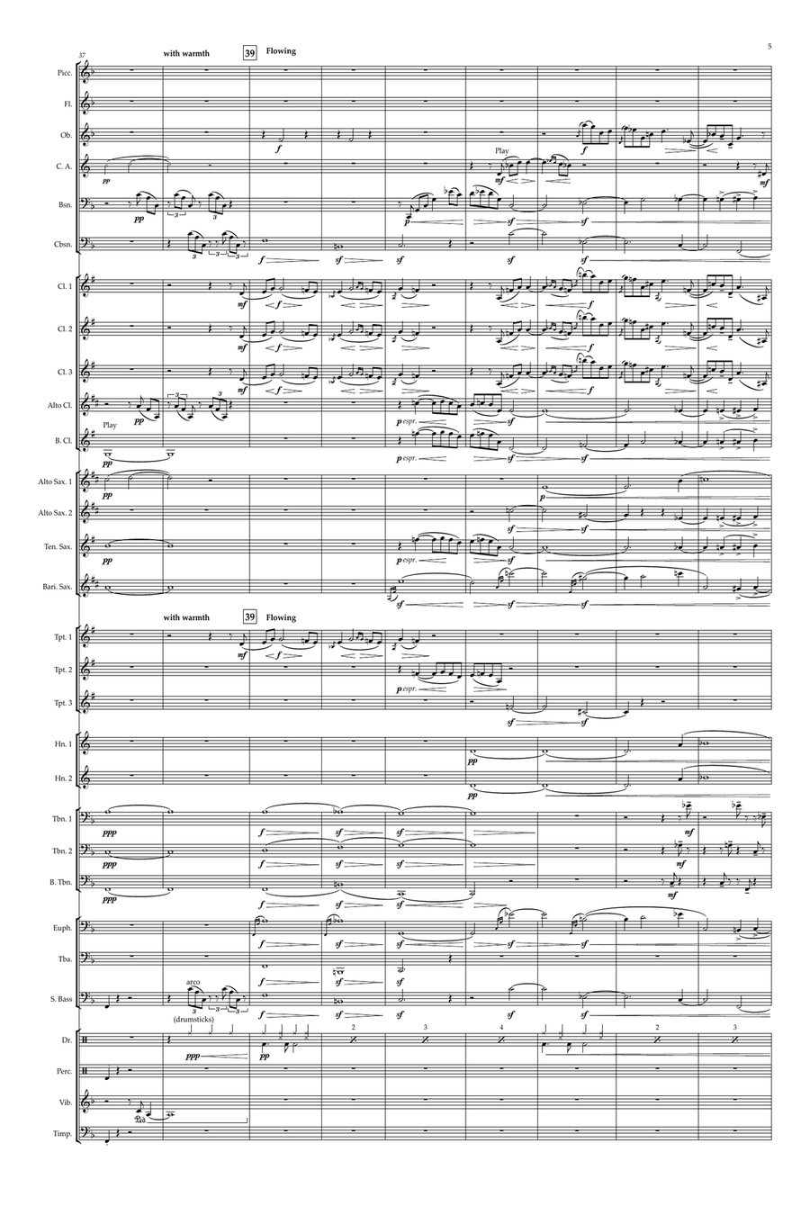 Adagietto (from Symphony No. 5) Concert Band scores gallery preview page 5