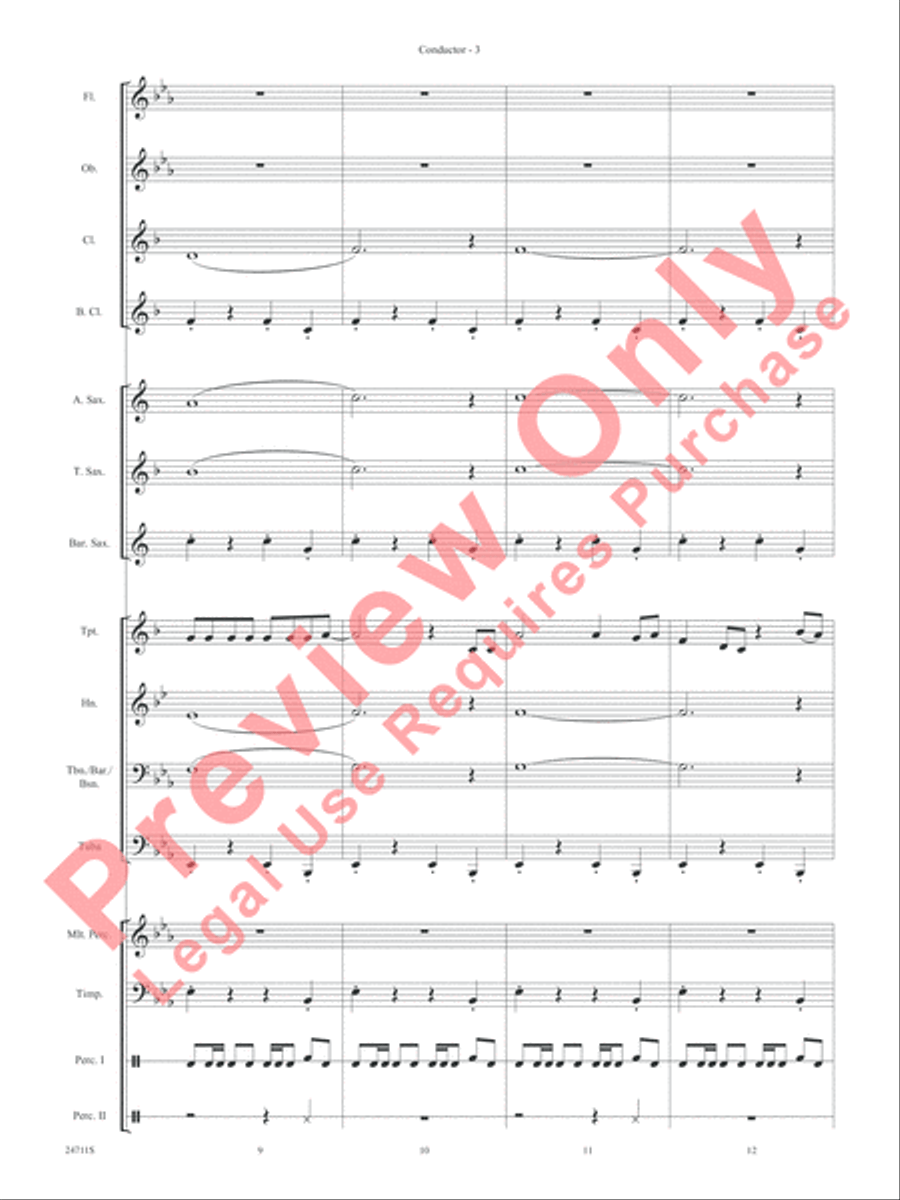 Siyahamba (We Are Marching) Concert Band scores gallery preview page 6