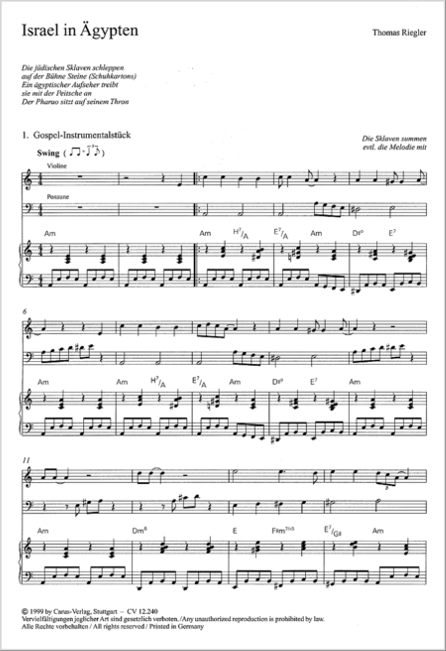 Israel in Agypten Children's Choir scores gallery preview page 42