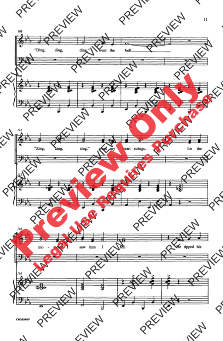 The Music of M-G-M (A Choral Medley) 4-Part scores gallery preview page 11