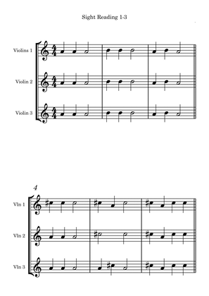 Book cover for Sight Reading 1-3