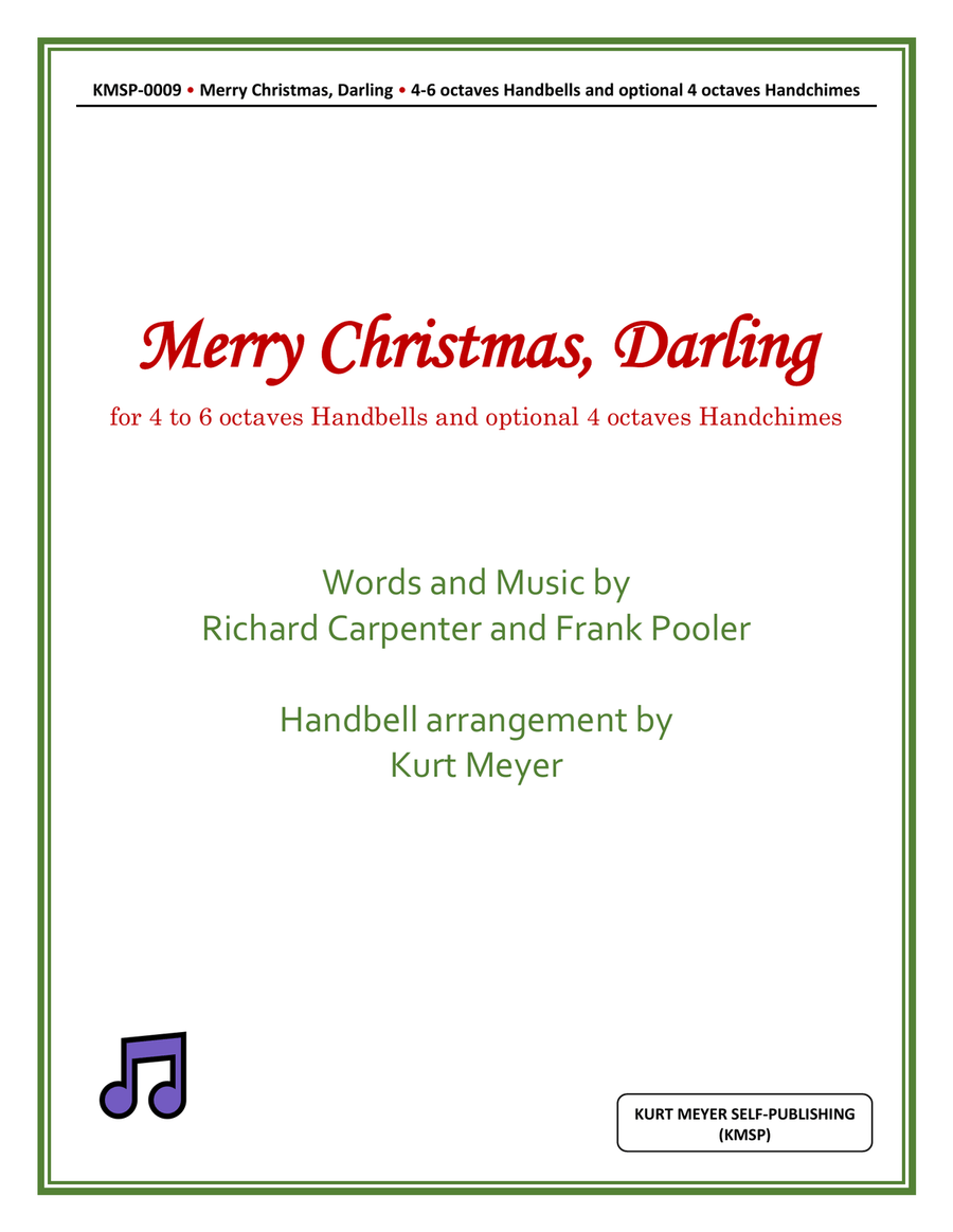 Merry Christmas, Darling by The Carpenters Handbell Choir - Digital Sheet Music