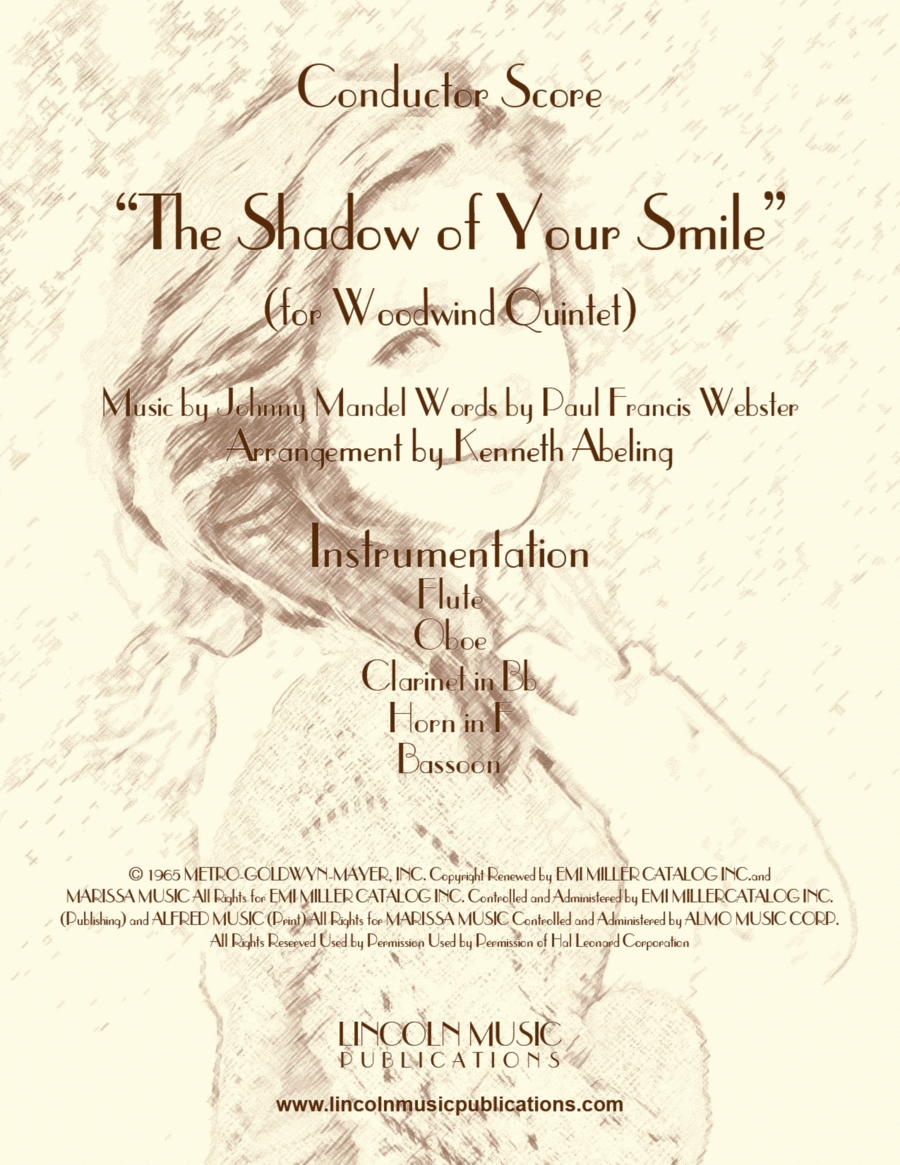 The Shadow Of Your Smile Woodwind Quintet scores gallery preview page 1