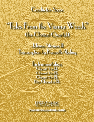 Book cover for Tales From the Vienna Woods (for Clarinet Quartet)