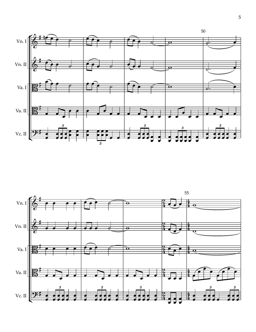 The Little Drummer Boy The Little Drummer Boy String Quintet scores gallery preview page 5