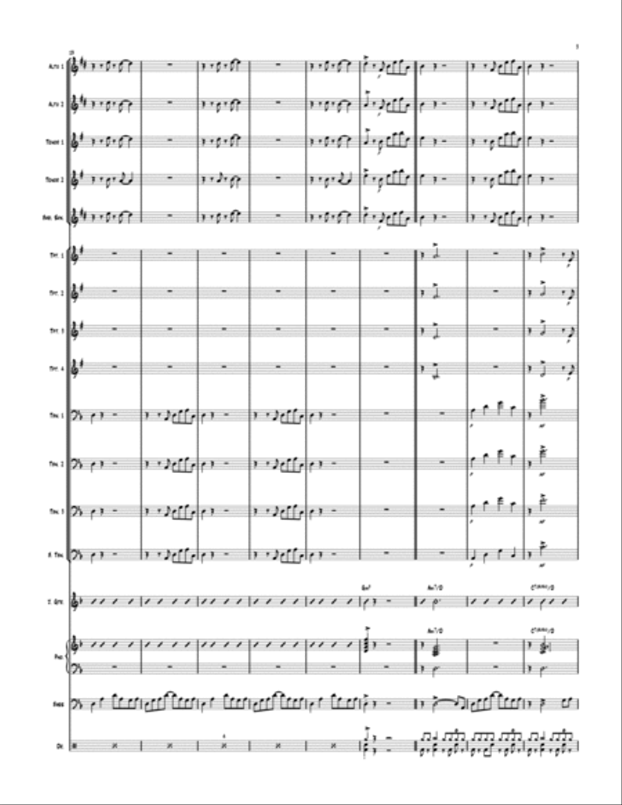 Oluronbi Oluronbi Jazz Ensemble scores gallery preview page 3