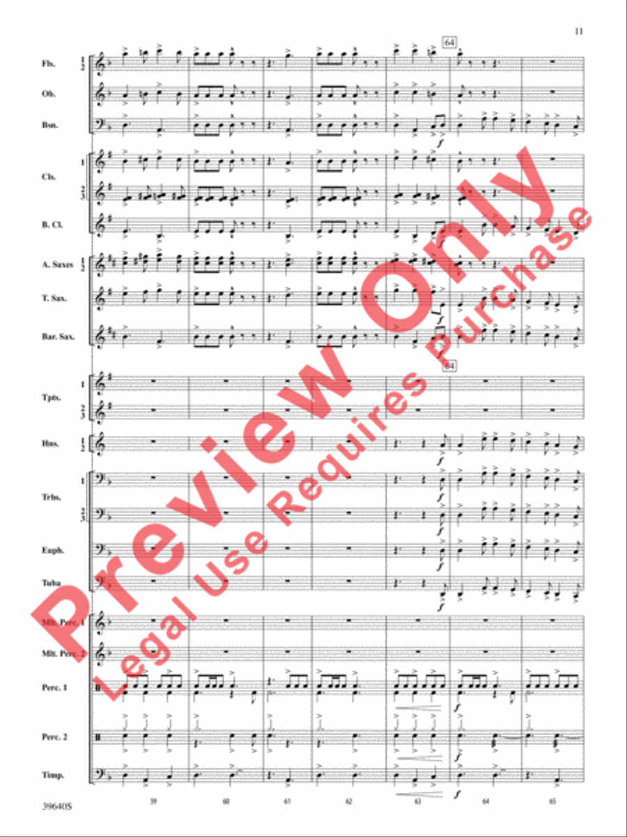 Ancient Carol Variants Concert Band scores gallery preview page 12