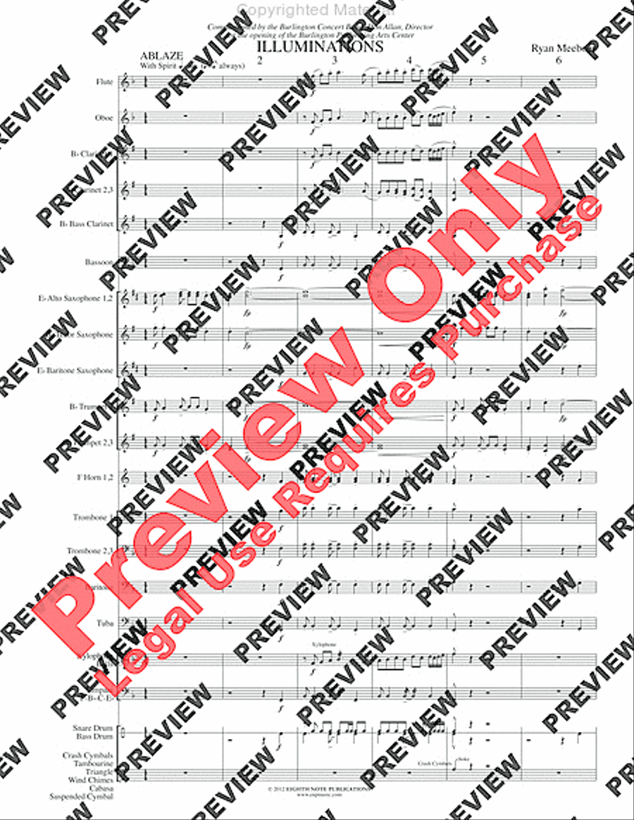 Illuminations Concert Band scores gallery preview page 4