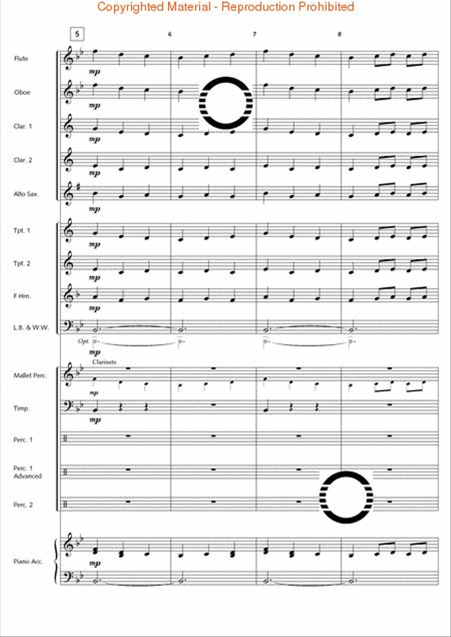 1st Classic Suite Concert Band scores gallery preview page 7