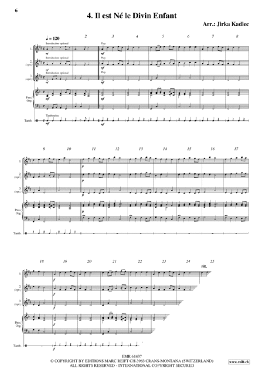12 Easy Christmas Songs Woodwind Duet scores gallery preview page 6