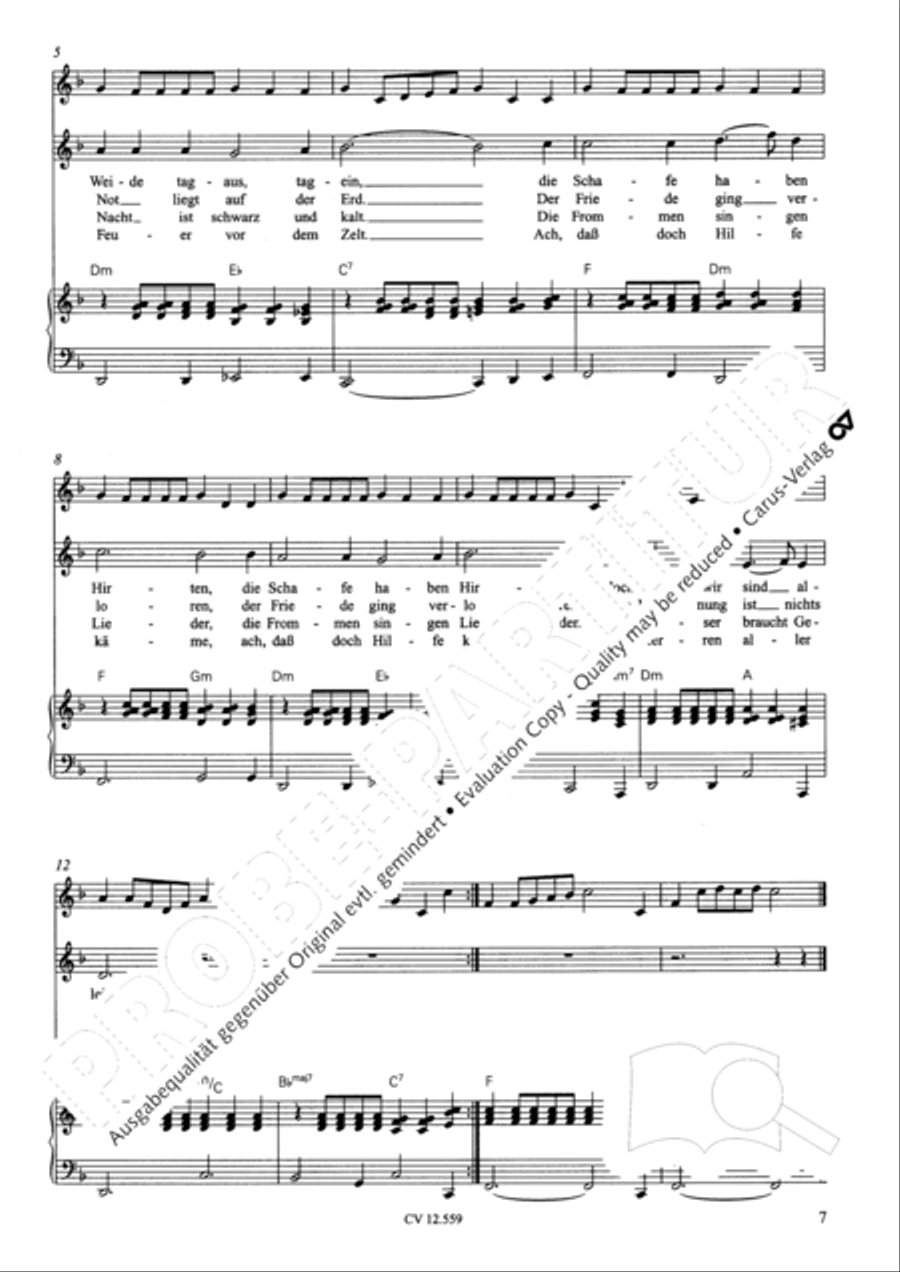 Singspiel zur Weihnachtsgeschichte Children's Choir scores gallery preview page 7