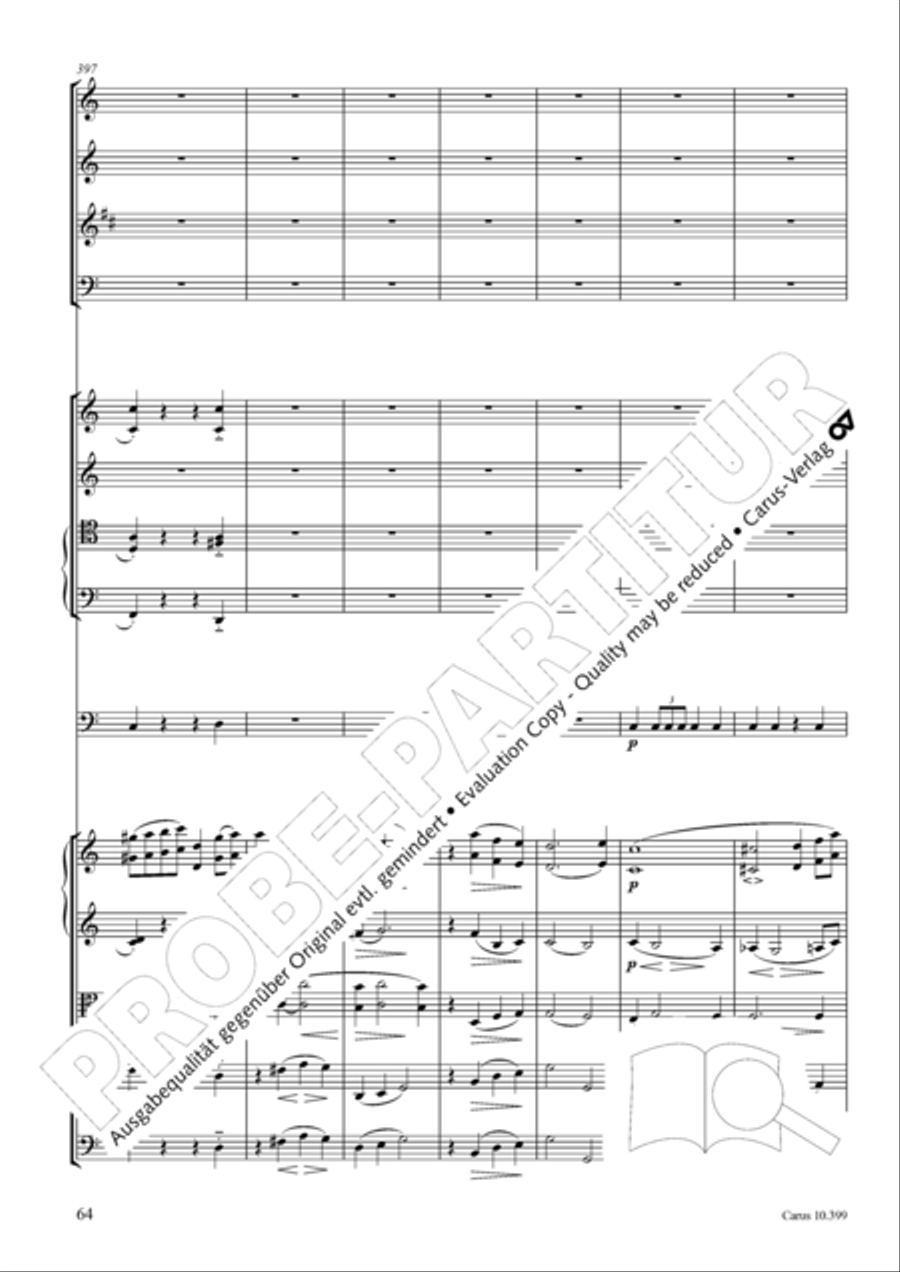 Schicksalslied, Op. 54 4-Part scores gallery preview page 65