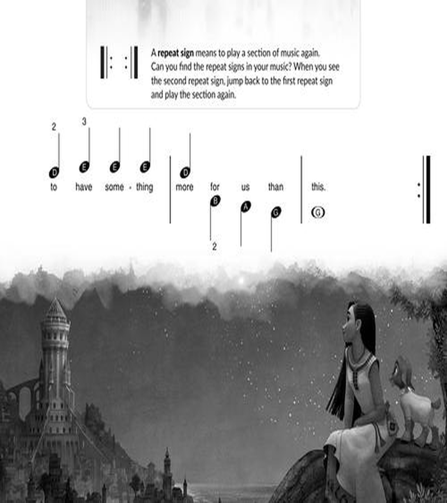 Disney Songs for the Very Beginner Easy Piano scores gallery preview page 6