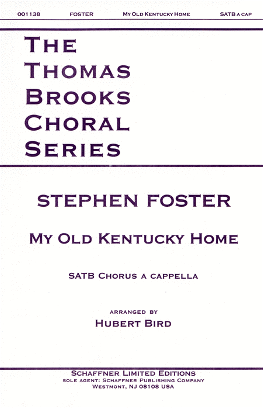 My Old Kentucky Home 4-Part scores gallery preview page 1