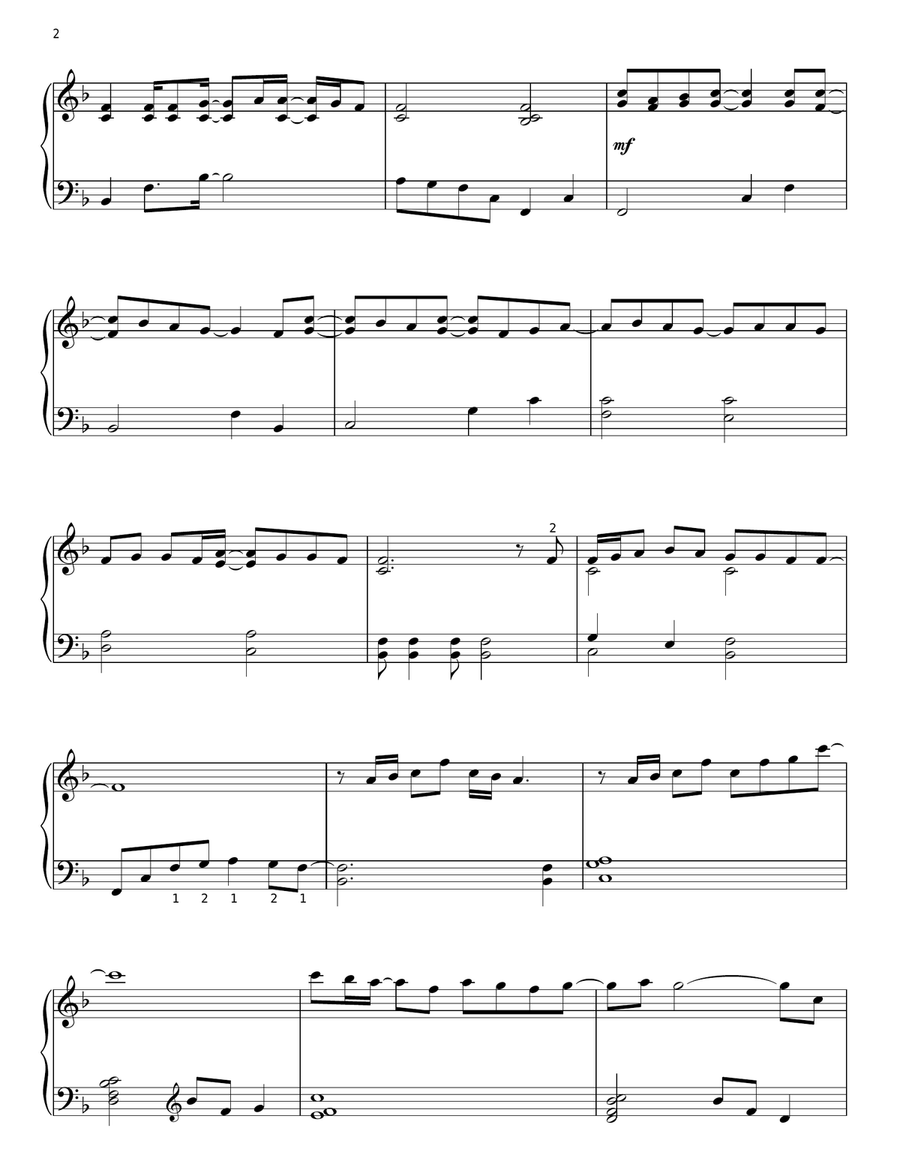 Homesick Piano Solo scores gallery preview page 2