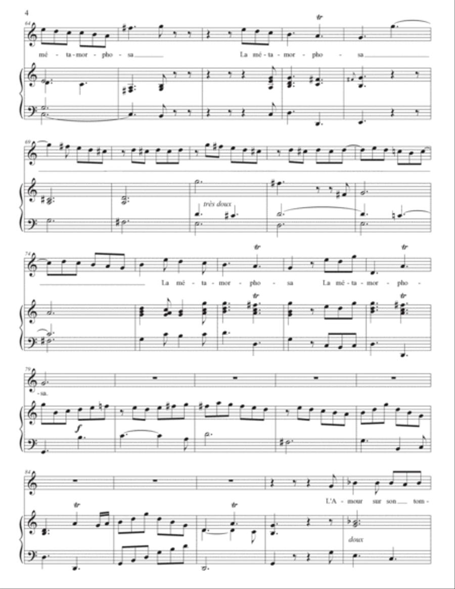 RAMEAU: Aux langueurs d’Apollon (transposed to C major) Voice scores gallery preview page 5