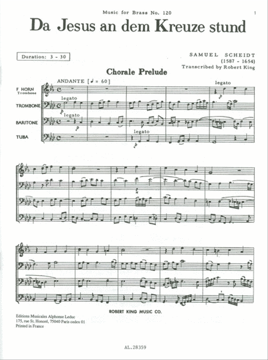 Da Jesus An Dem Kreuze (trombones 4) Trombone scores gallery preview page 2