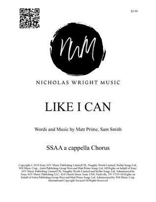 Book cover for Like I Can