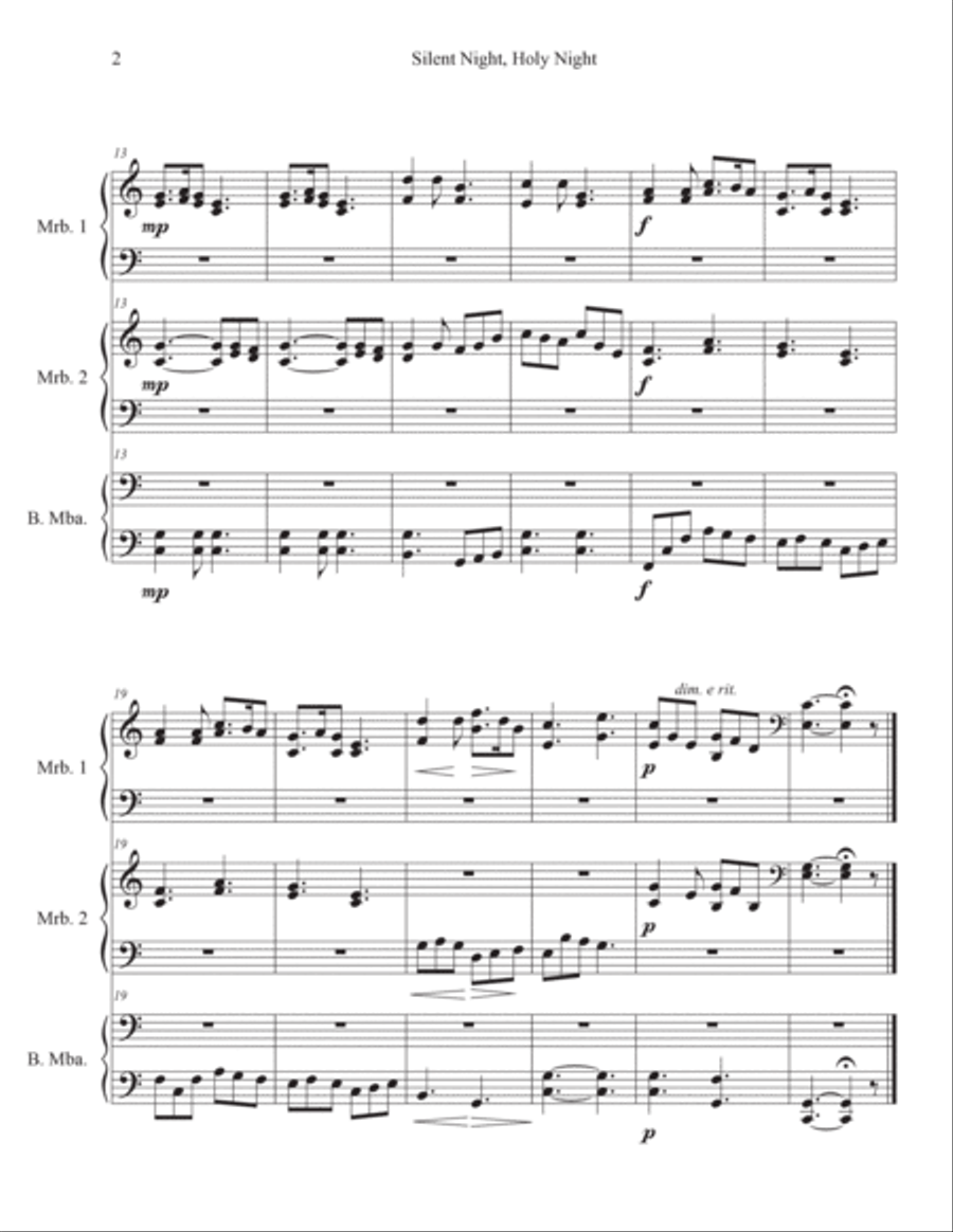 Silent Night, Holy Night Chamber Music scores gallery preview page 2