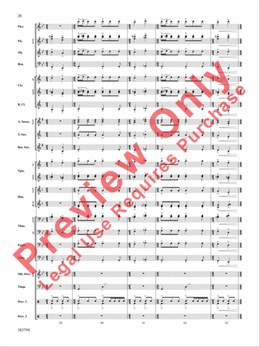 Vision Quest Concert Band scores gallery preview page 29