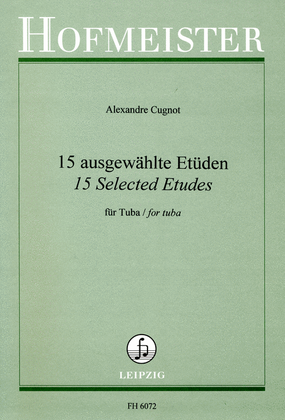 Book cover for 15 ausgewahlte Etuden