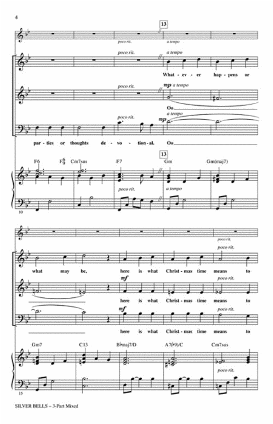 Silver Bells Silver Bells 3-Part scores gallery preview page 3