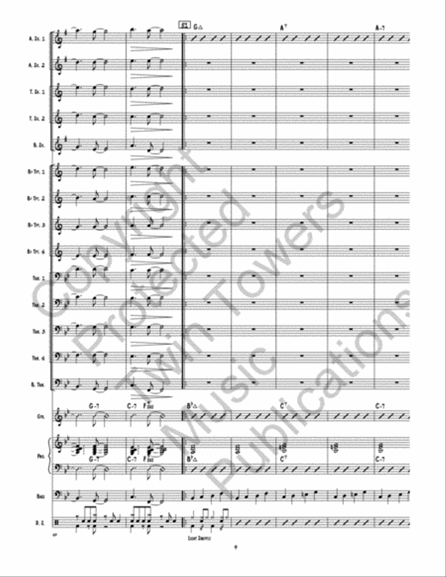 Model Train Model Train Jazz Ensemble scores gallery preview page 10
