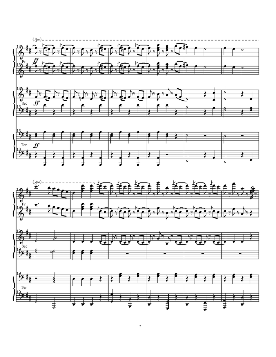 Radetzky March Trio Piano Trio scores gallery preview page 2