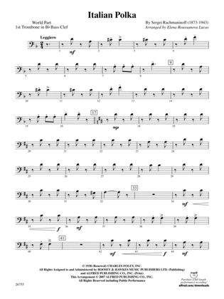 Italian Polka: (wp) 1st B-flat Trombone B.C.
