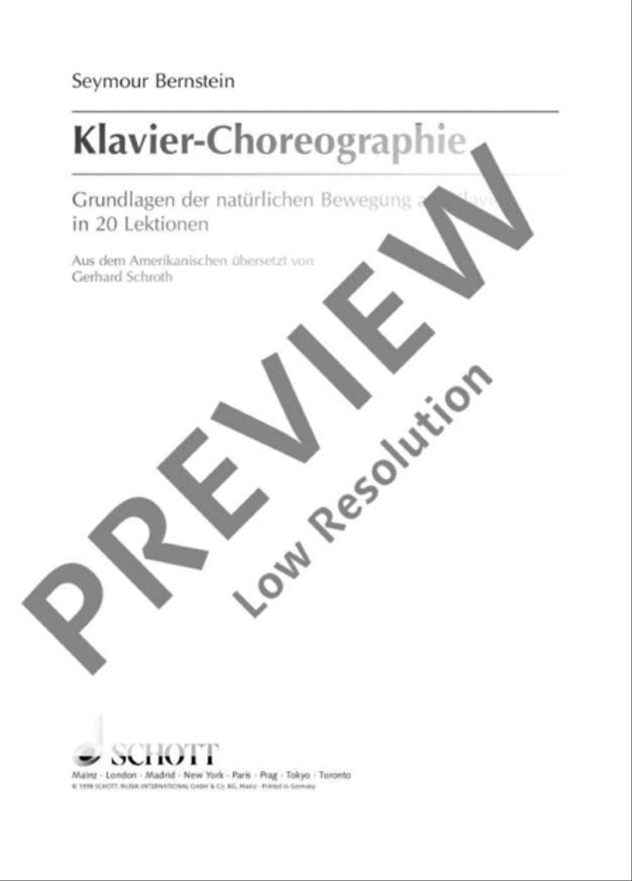 Klavier-Choreographie Piano Solo scores gallery preview page 2