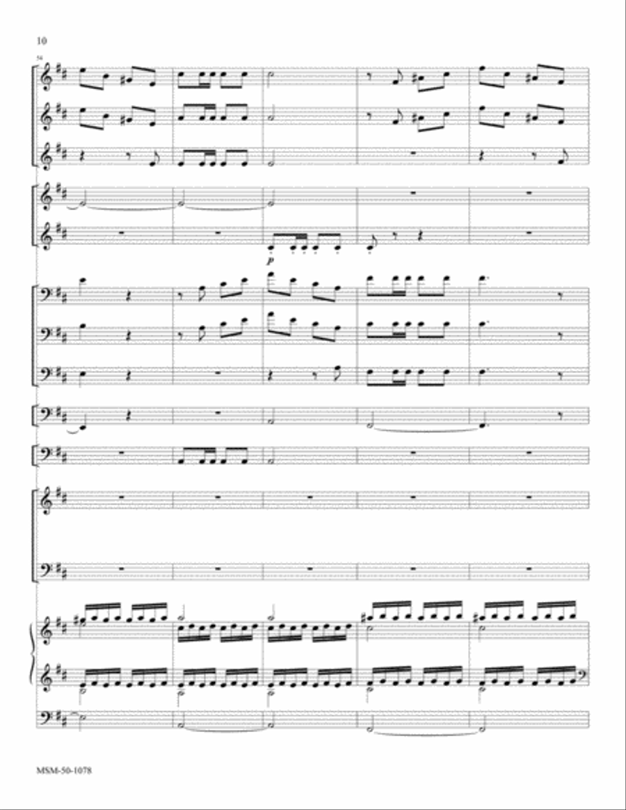 Joy to the World (Full Score) Choir scores gallery preview page 6
