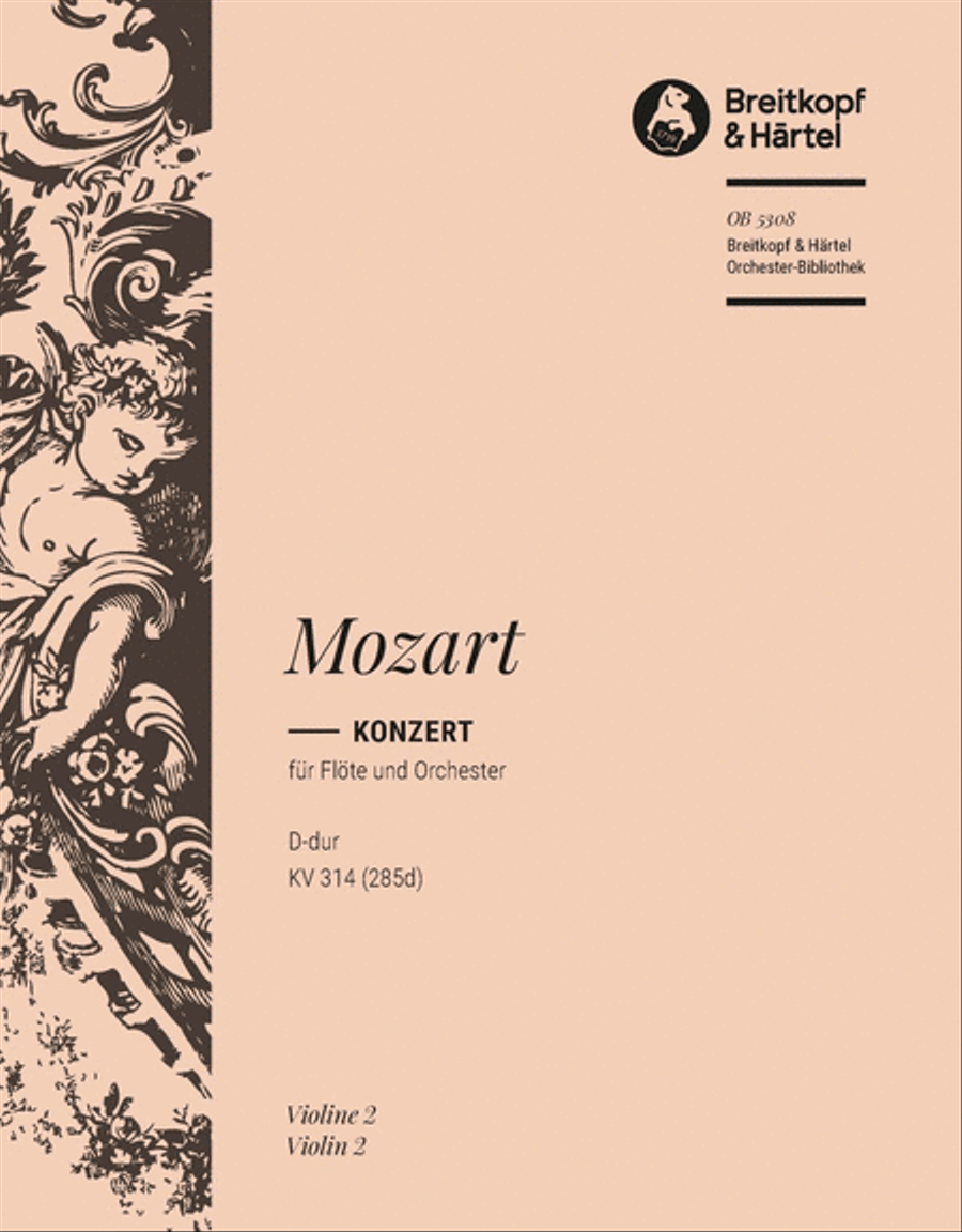 Flute Concerto [No. 2] in D major K. 314 (285d) Orchestra scores gallery preview page 1