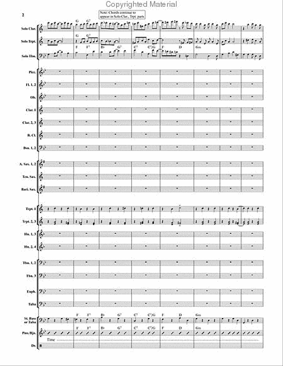 Dixieland Live! Dixieland Live! Concert Band scores gallery preview page 3