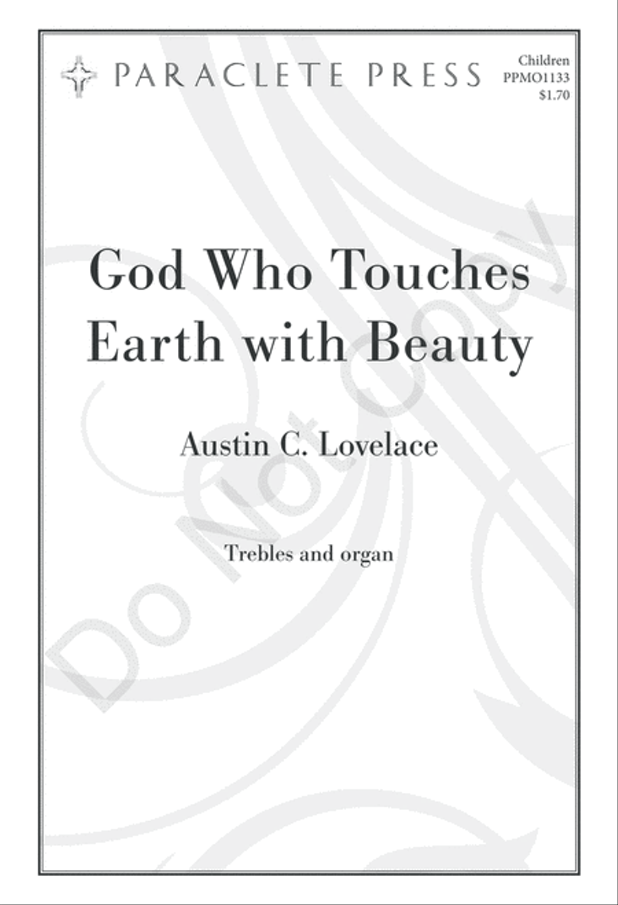 God Who Touches Earth With Beauty Children's Choir scores gallery preview page 2