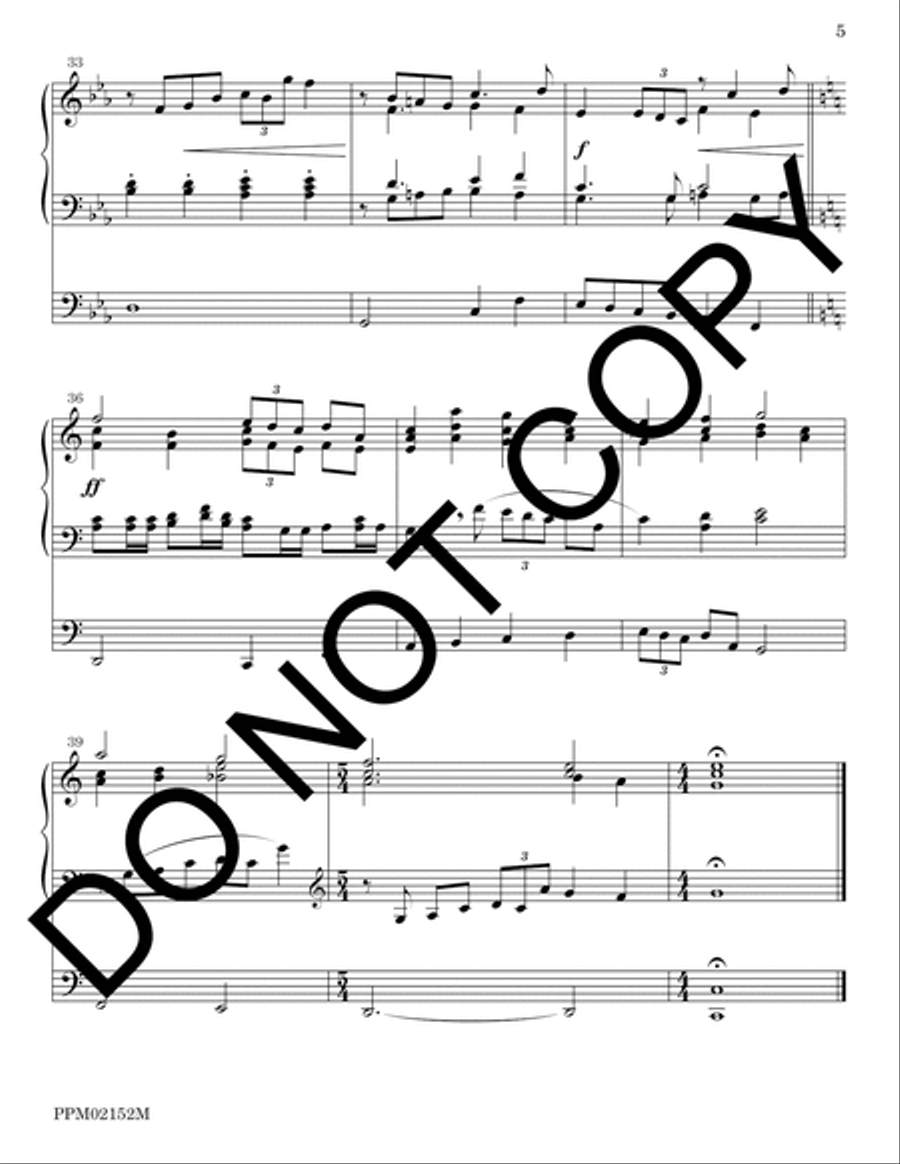 Solemn Entrance Organ scores gallery preview page 5