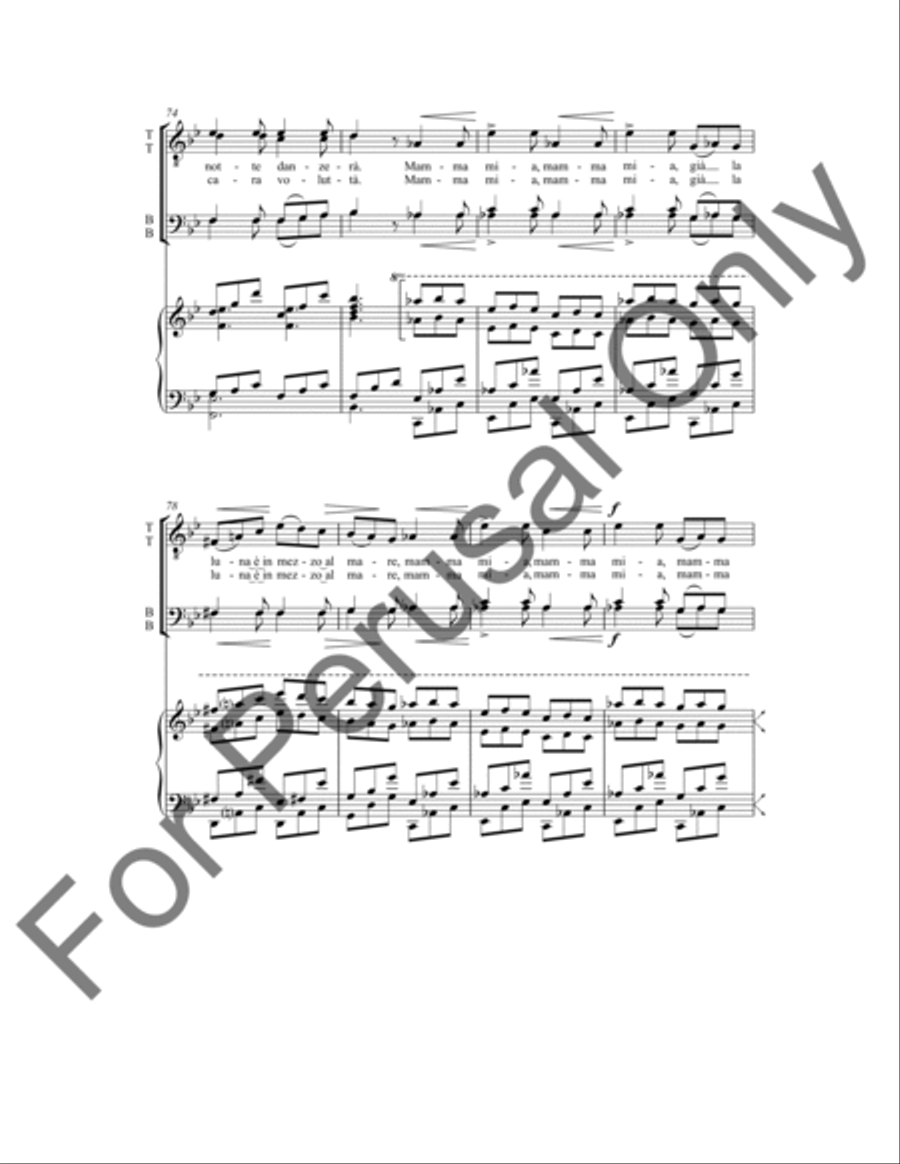 La Danza La Danza TTBB scores gallery preview page 7