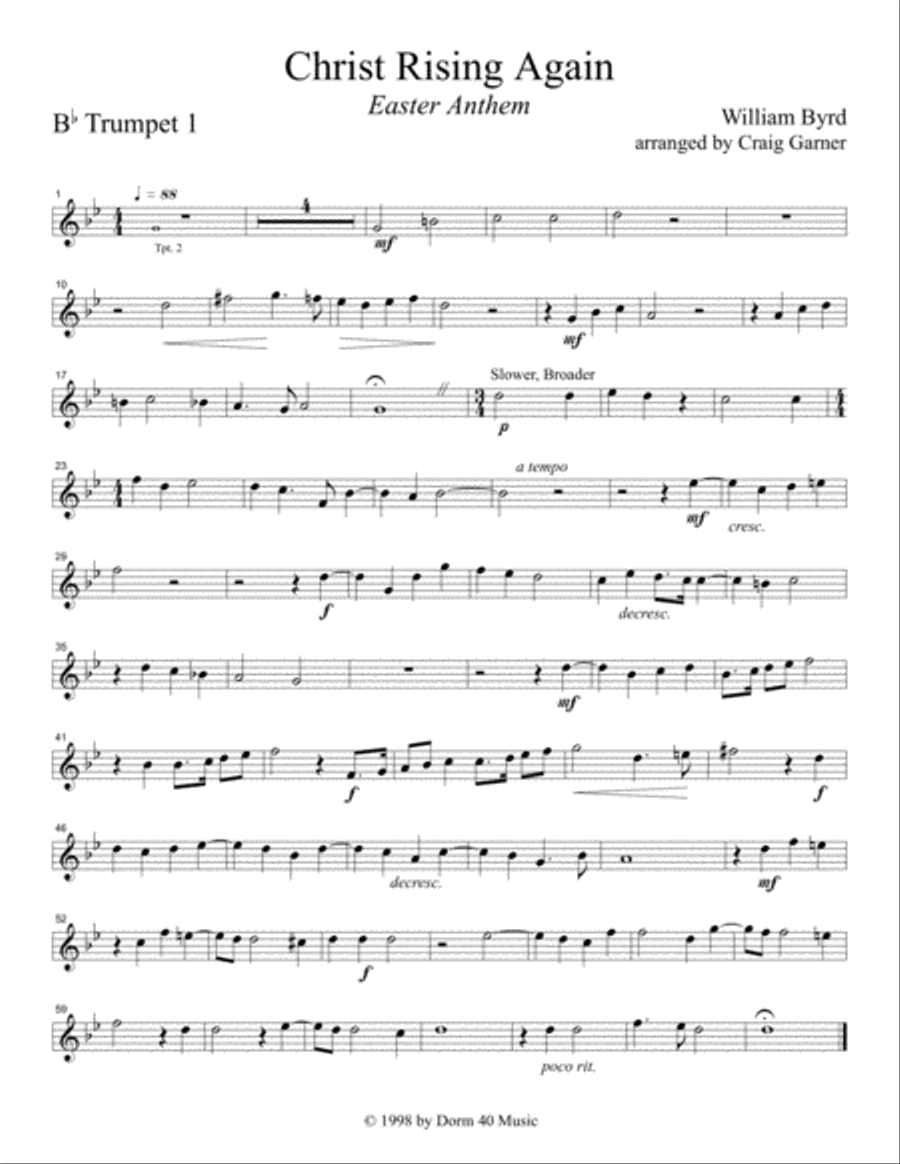 Christ Rising Again Christ Rising Again Brass Ensemble scores gallery preview page 6
