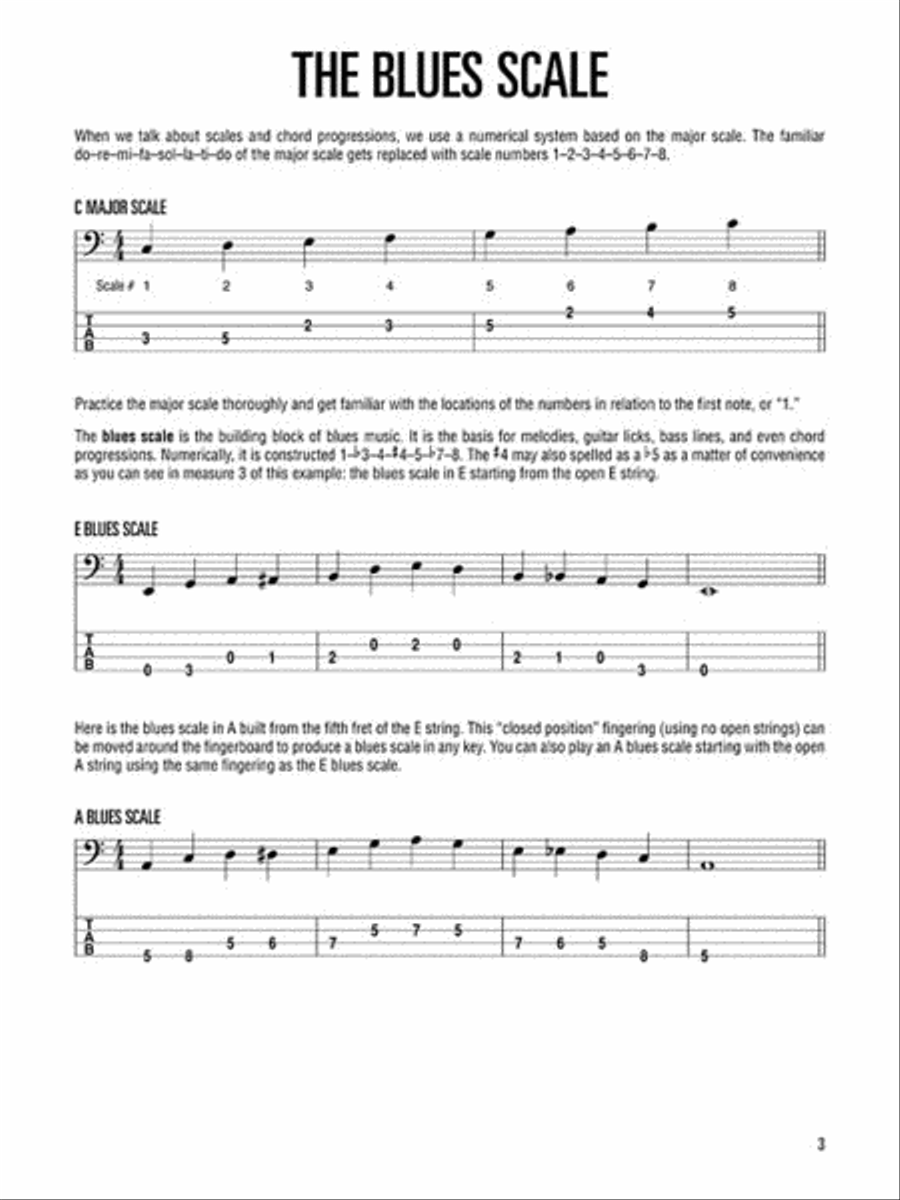Blues Bass – A Guide to the Essential Styles and Techniques Electric Guitar scores gallery preview page 3