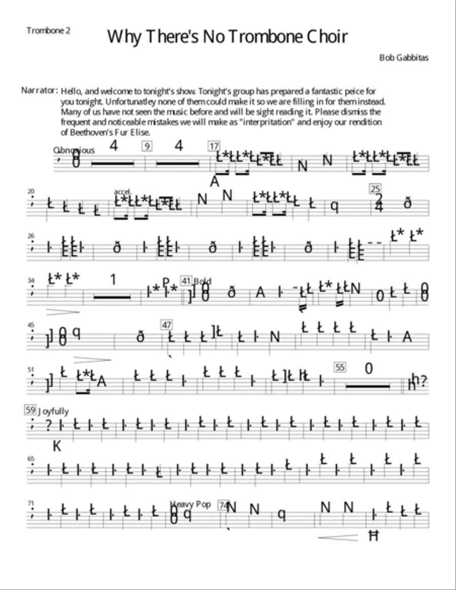 Why There's No Trombone Choir Brass Ensemble scores gallery preview page 4