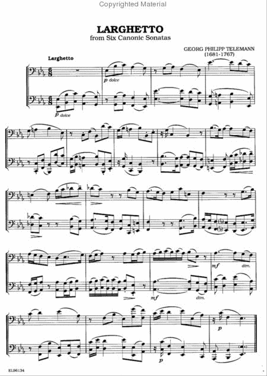 Classical Duets For All (Trombone, Baritone B.C., Bassoon, Tuba) Small Ensemble scores gallery preview page 2
