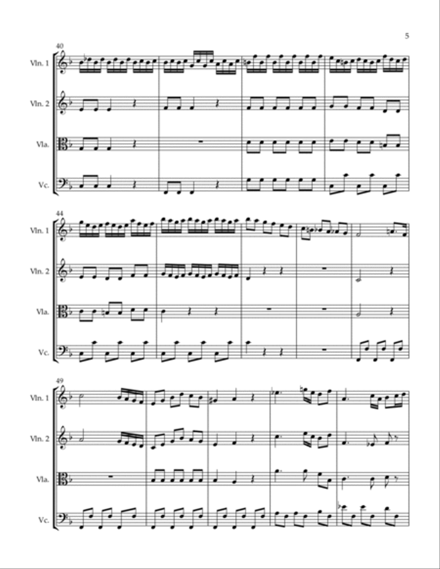 Con Spirito String Quartet scores gallery preview page 5