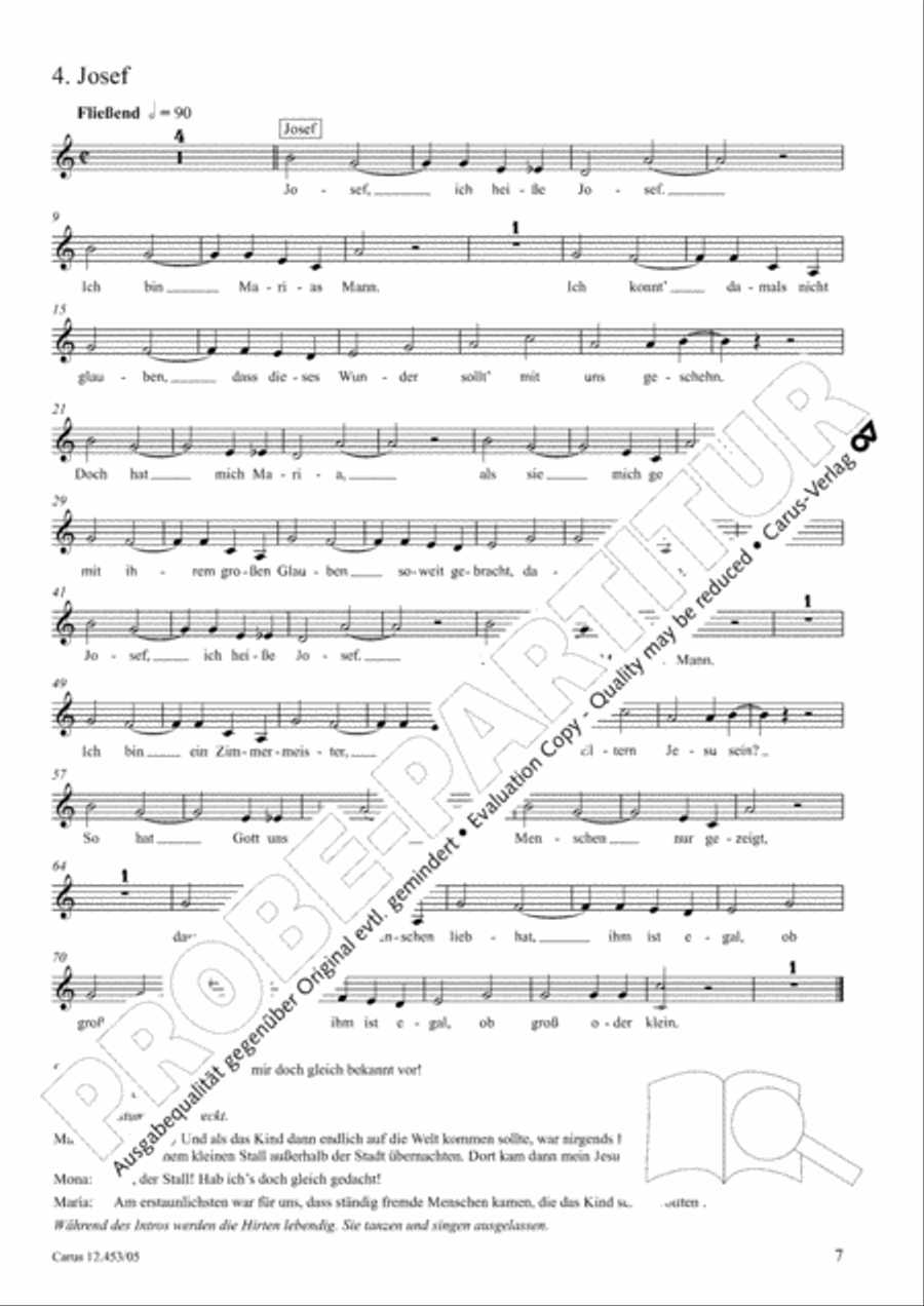 Die Weihnachtskiste. Ein Musical zur Weihnachtszeit Children's Choir scores gallery preview page 8