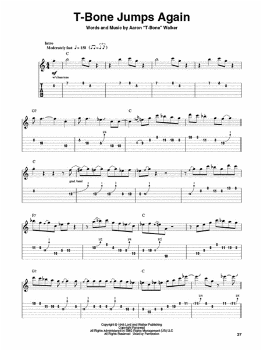 T-Bone Walker T-Bone Walker Electric Guitar scores gallery preview page 5
