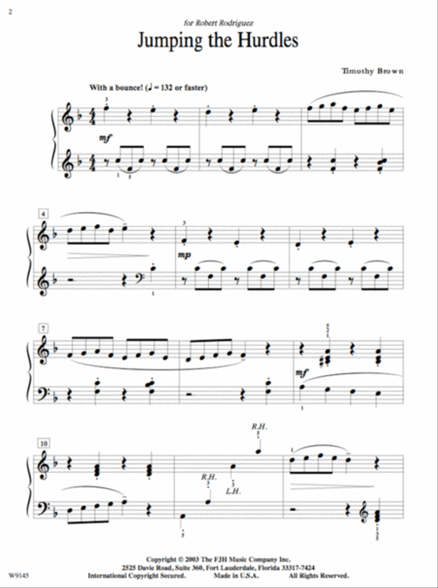 Jumping the Hurdles Easy Piano scores gallery preview page 2