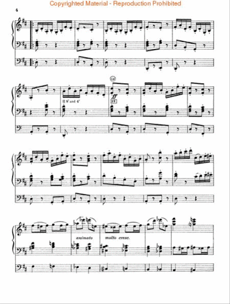 Pomp and Circumstance, Military March #1 in D Organ scores gallery preview page 3