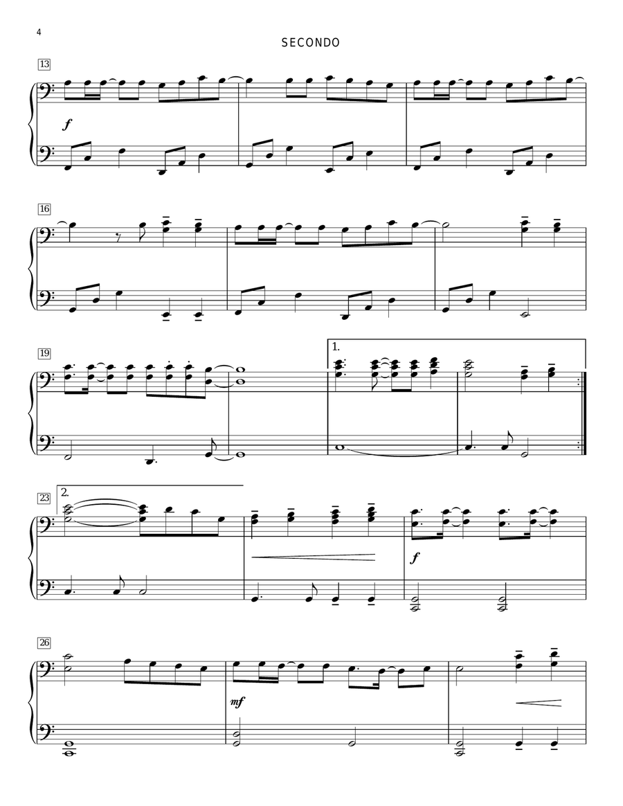 Ancient Of Days Piano Duet scores gallery preview page 3