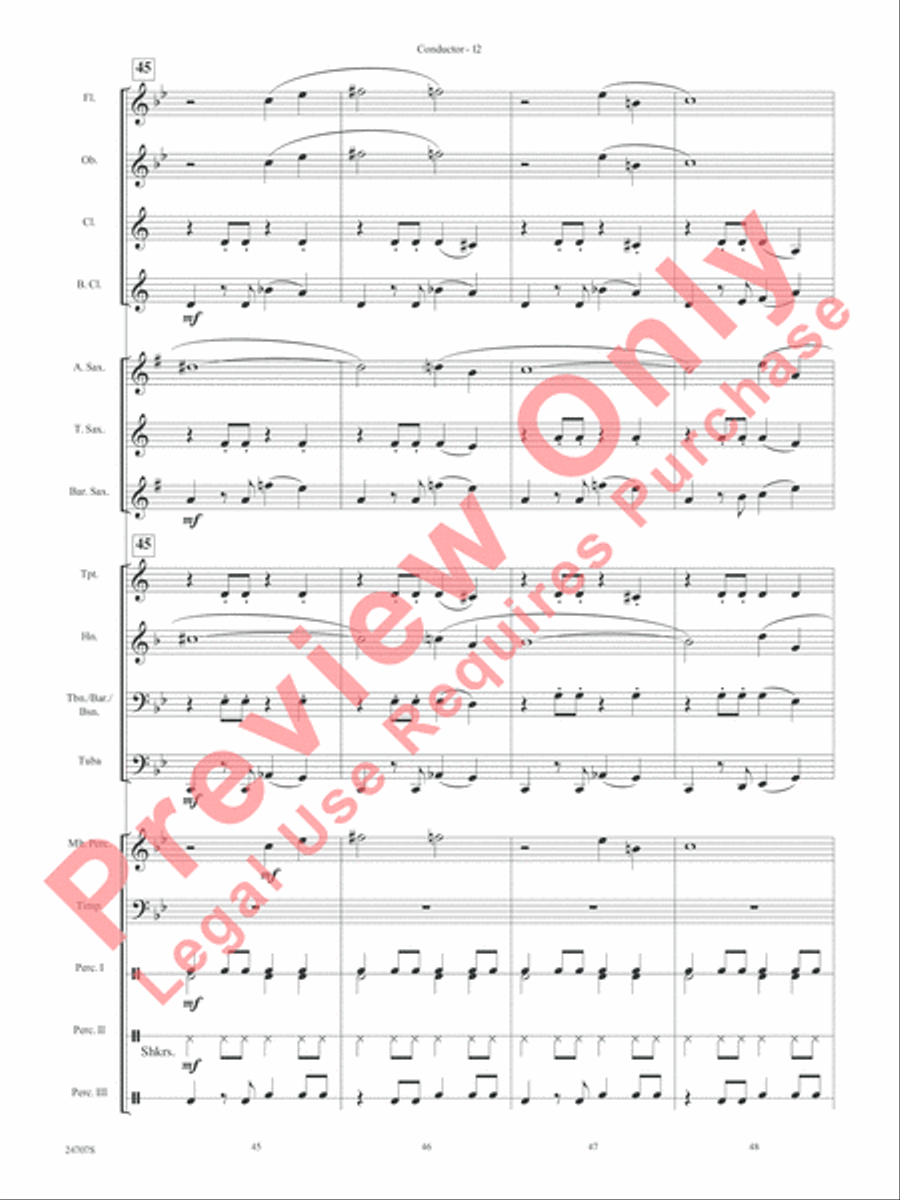 Hooroosh! Concert Band scores gallery preview page 14