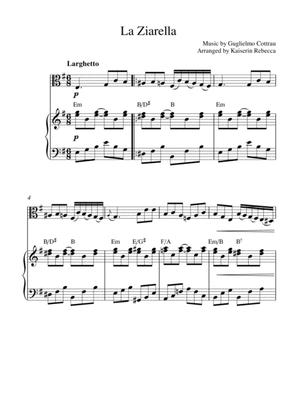 Book cover for La Ziarella (viola solo and piano accompaniment)